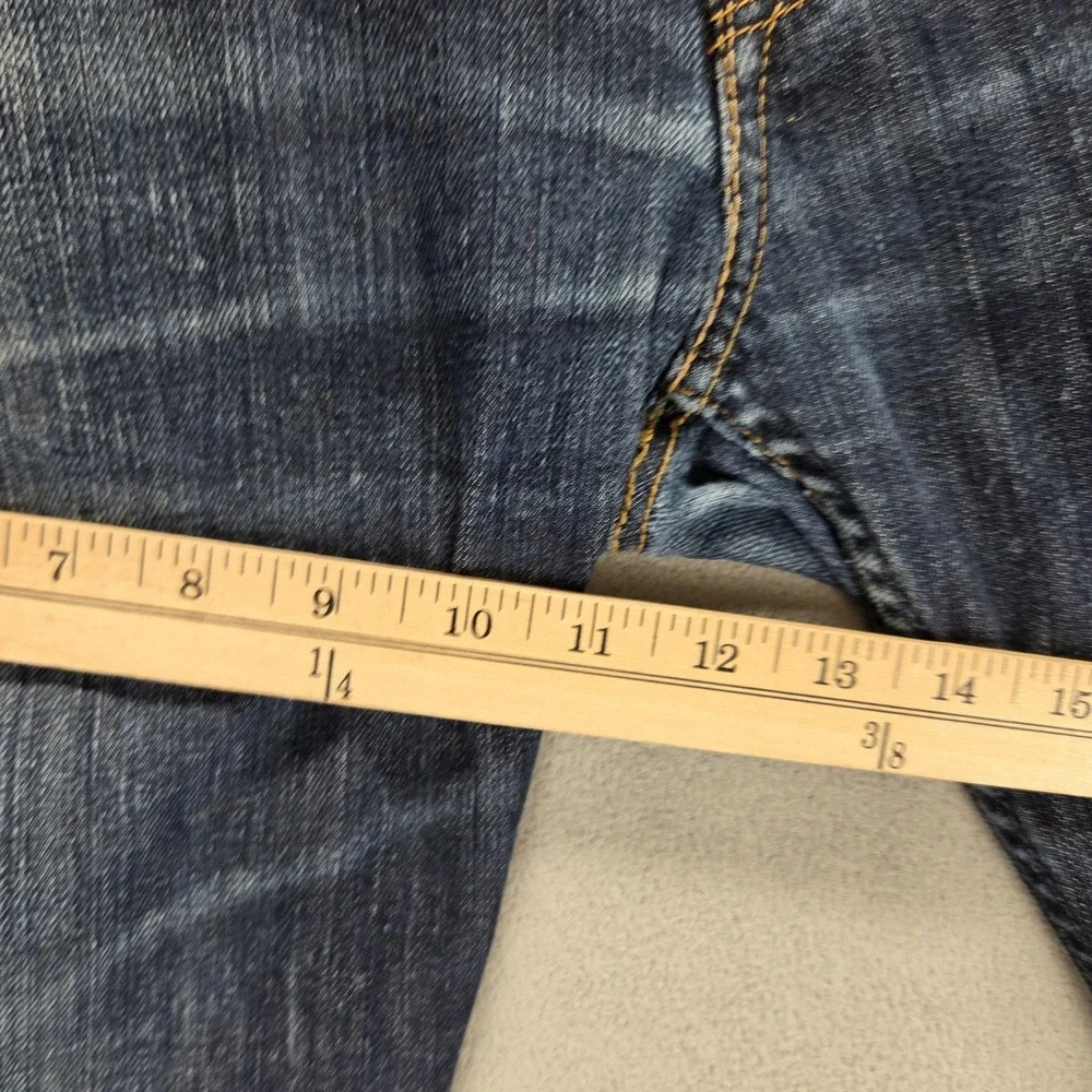 Levis 504 Jeans Mens Blue Straight Regular Red Label Fit Zip Fly Fits 36x30